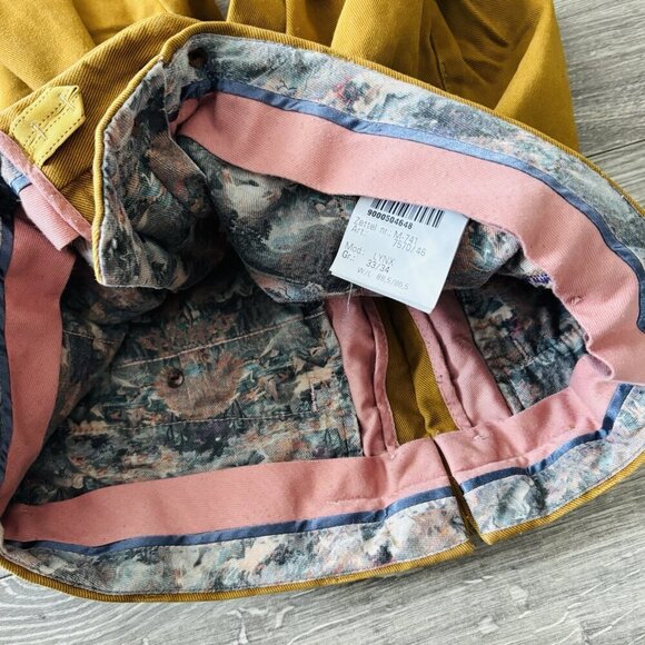 MMX Germany Chino Pants Mens 33/34 Stretch LYNX Brown Tan Comfort Quality - Picture 15 of 16